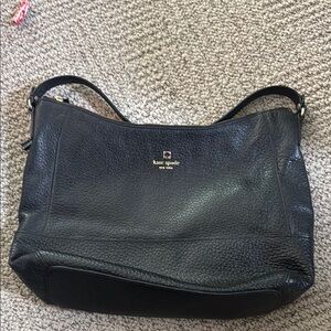 Kate Spade Black Pebbled Leather Shoulder Bag